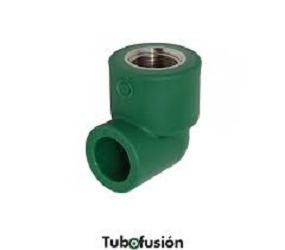 CODO ROSCA HEMBRA FUSIÓN 25X1/2&quot; TUBO FUSIÓN