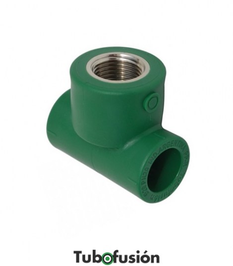 TEE ROSCA HEMBRA FUSIÓN 25X1/2&quot; TUBO FUSIÓN
