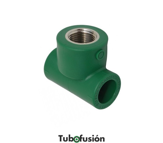 TEE ROSCA HEMBRA FUSIÓN 32X1&quot; TUBO FUSIÓN